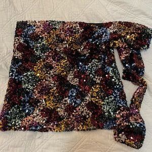 Lulu’s Multicolor Sequin Skirt